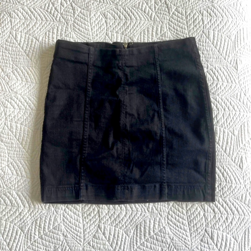 Free people black mini skirt